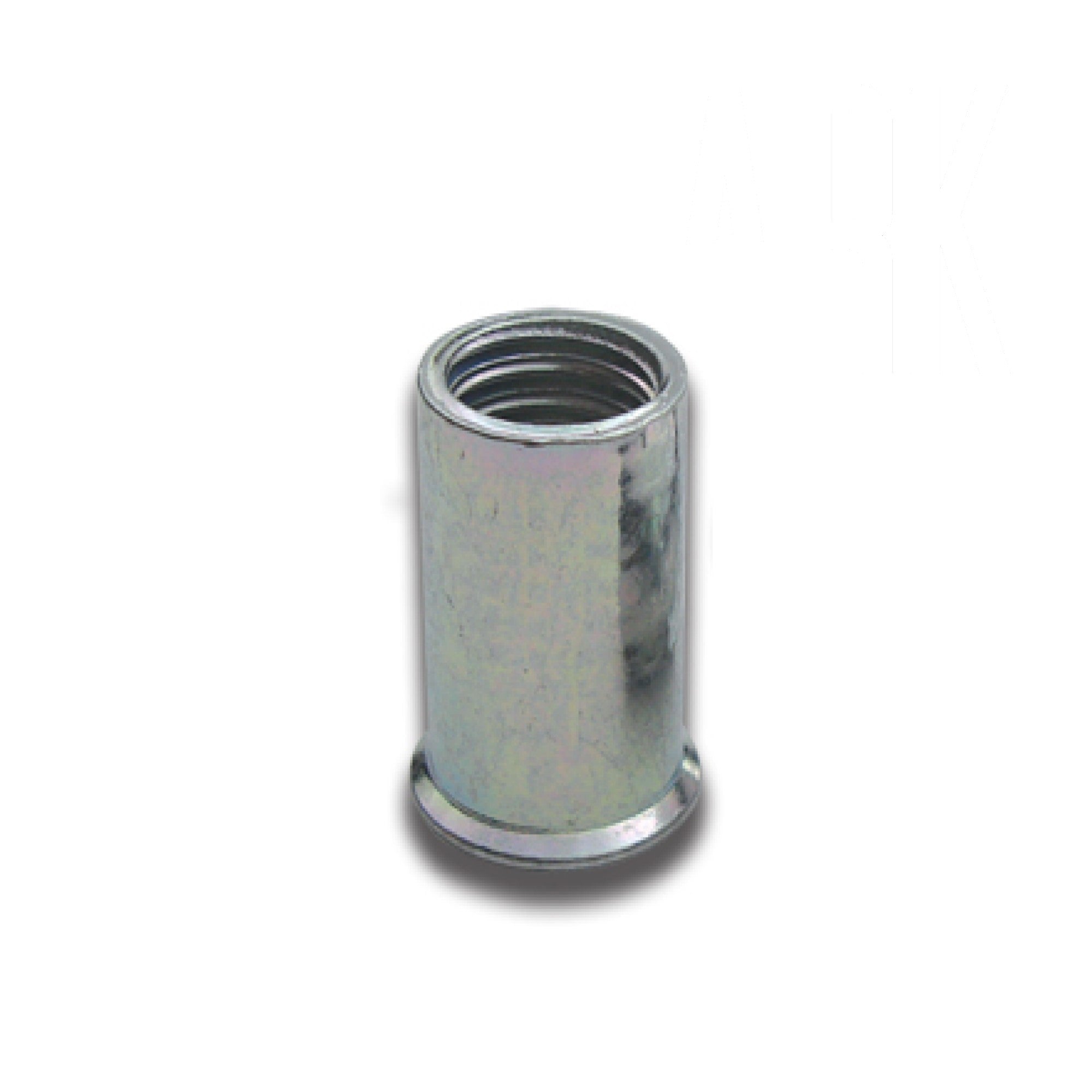M6 Zinc/Steel Reduced Head Plain Body Open End Rivet Nut (Box Of 100 ...